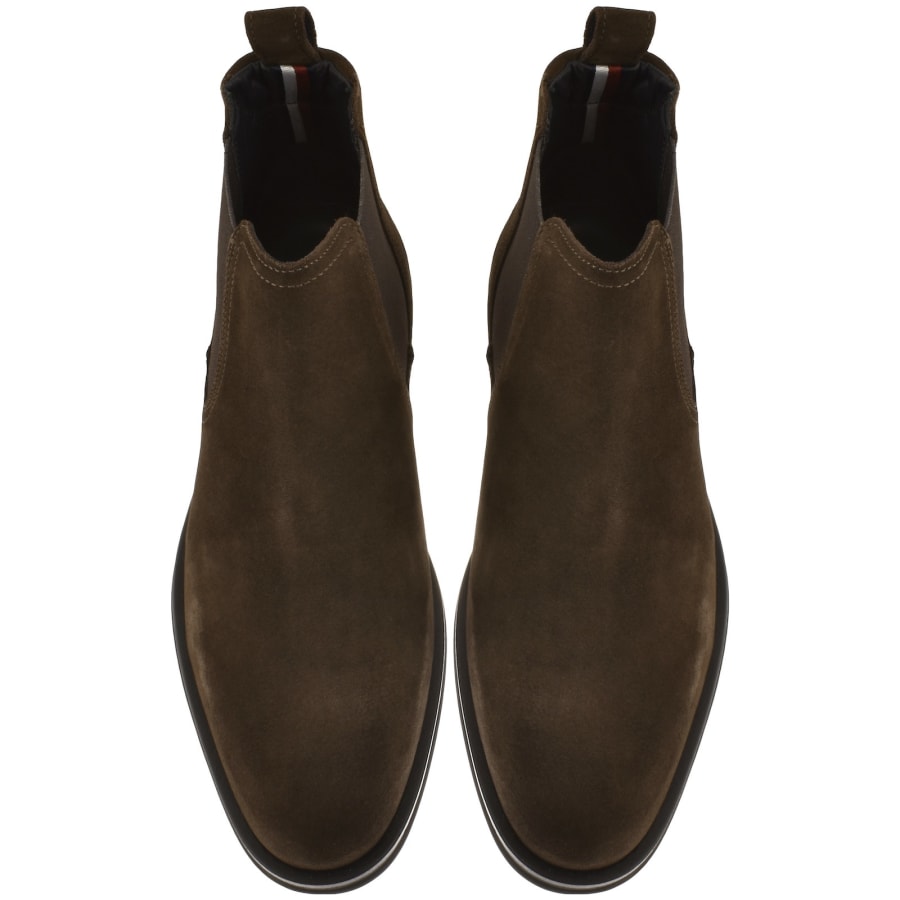 Tommy Hilfiger Suede Chelsea Boots Brown